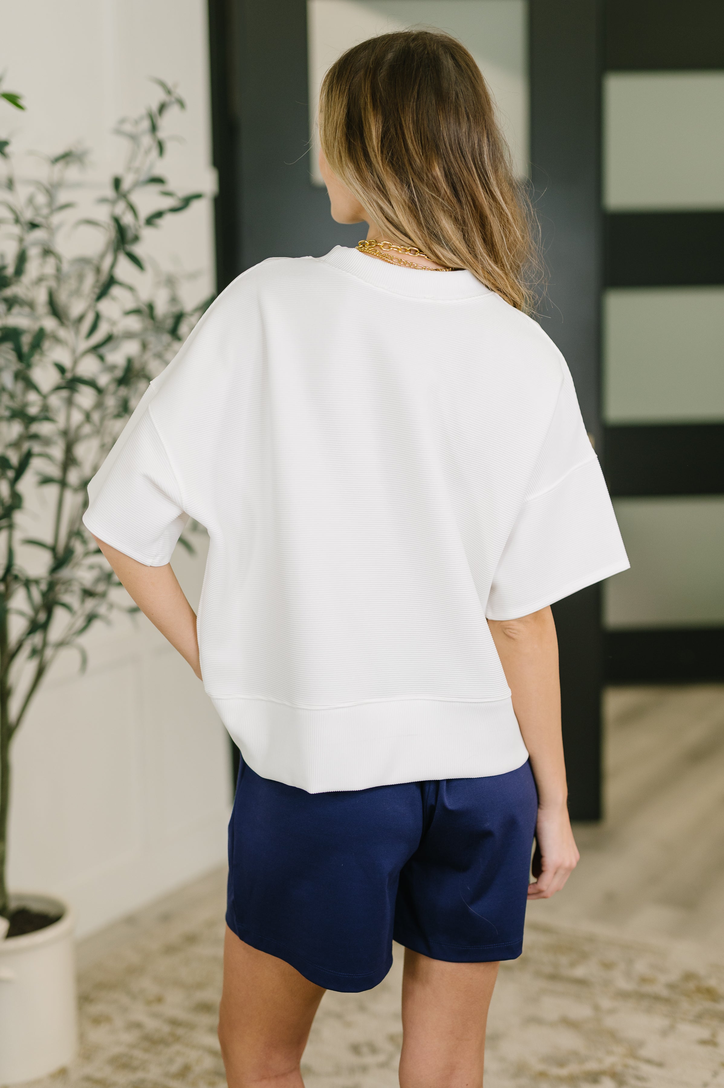 Sense of Clarity Boxy Top in Off White-Womens-Stay Foxy Boutique, Florissant, Missouri