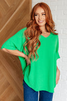 Set the Expectation V-Neck Top-Tops-Stay Foxy Boutique, Florissant, Missouri
