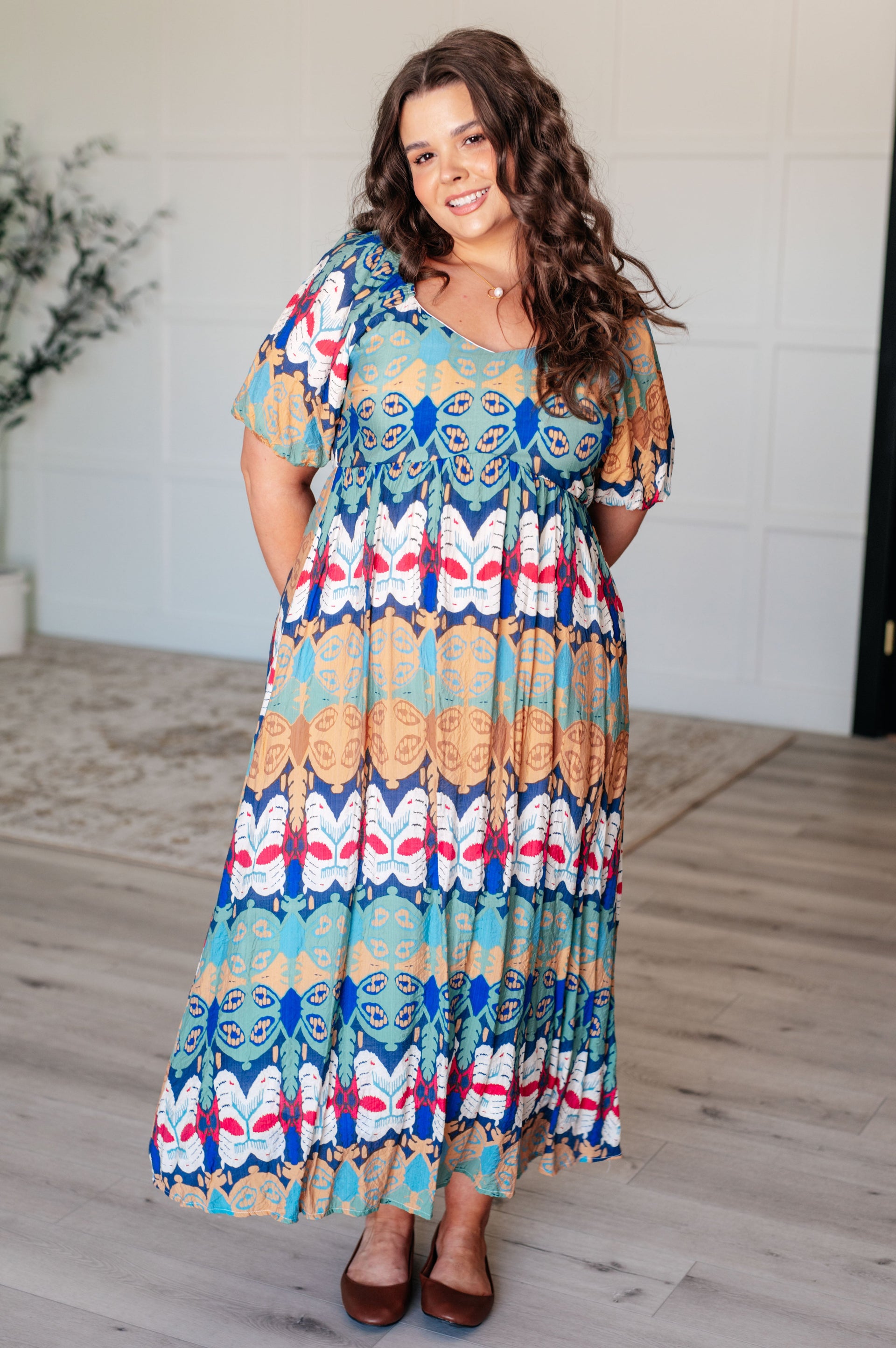 Shaping Reality V-Neck Balloon Sleeve Dress Small Shaping Reality V-Neck Balloon Sleeve Dress Small