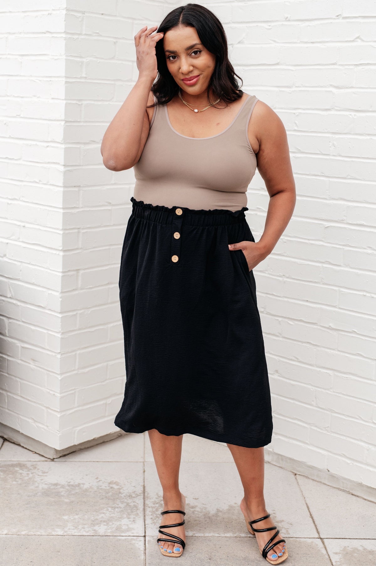 She's a Scholar Mid-Length Skirt-Bottoms-Stay Foxy Boutique, Florissant, Missouri