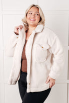 Shrouded in Sherpa Coat in White-Layers-Stay Foxy Boutique, Florissant, Missouri