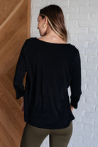 Signature Classic Round Neck Top in Black-Tops-Stay Foxy Boutique, Florissant, Missouri