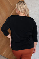 Signature Classic Round Neck Top in Black-Tops-Stay Foxy Boutique, Florissant, Missouri