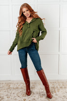 Simple Snug Snap Hooded Pullover-Tops-Stay Foxy Boutique, Florissant, Missouri