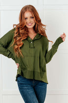 Simple Snug Snap Hooded Pullover-Tops-Stay Foxy Boutique, Florissant, Missouri