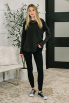 Simple as That Drop Shoulder Exposed Seam Top-Womens-Stay Foxy Boutique, Florissant, Missouri