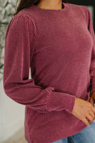 Simply Styled Balloon Sleeve Knit Top-Womens-Stay Foxy Boutique, Florissant, Missouri