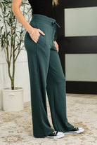 Slow Mornings High Waisted Sweats in Jungle Green-Womens-Stay Foxy Boutique, Florissant, Missouri