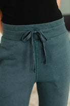 Slow Mornings High Waisted Sweats in Jungle Green-Womens-Stay Foxy Boutique, Florissant, Missouri