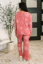 Snowflake Sniffles Pajama Set in Red-Womens-Stay Foxy Boutique, Florissant, Missouri