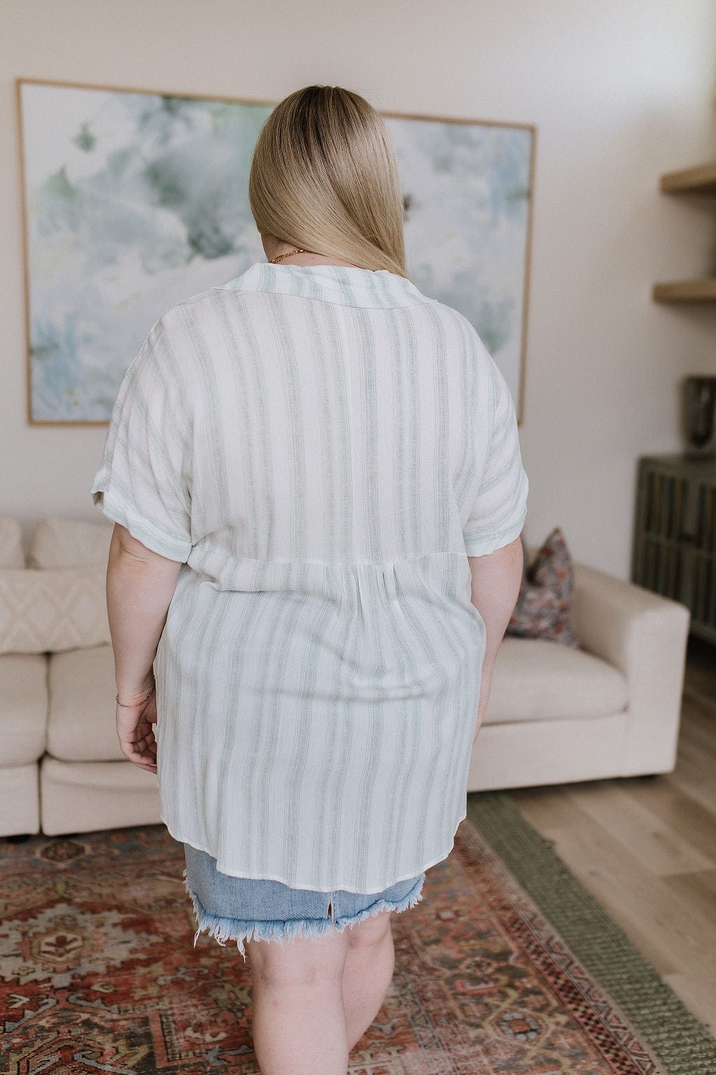 So Far Away Striped Top-Tops-Stay Foxy Boutique, Florissant, Missouri