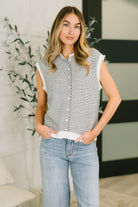 So Good It Hurts Cap Sleeve Button Down-Womens-Stay Foxy Boutique, Florissant, Missouri