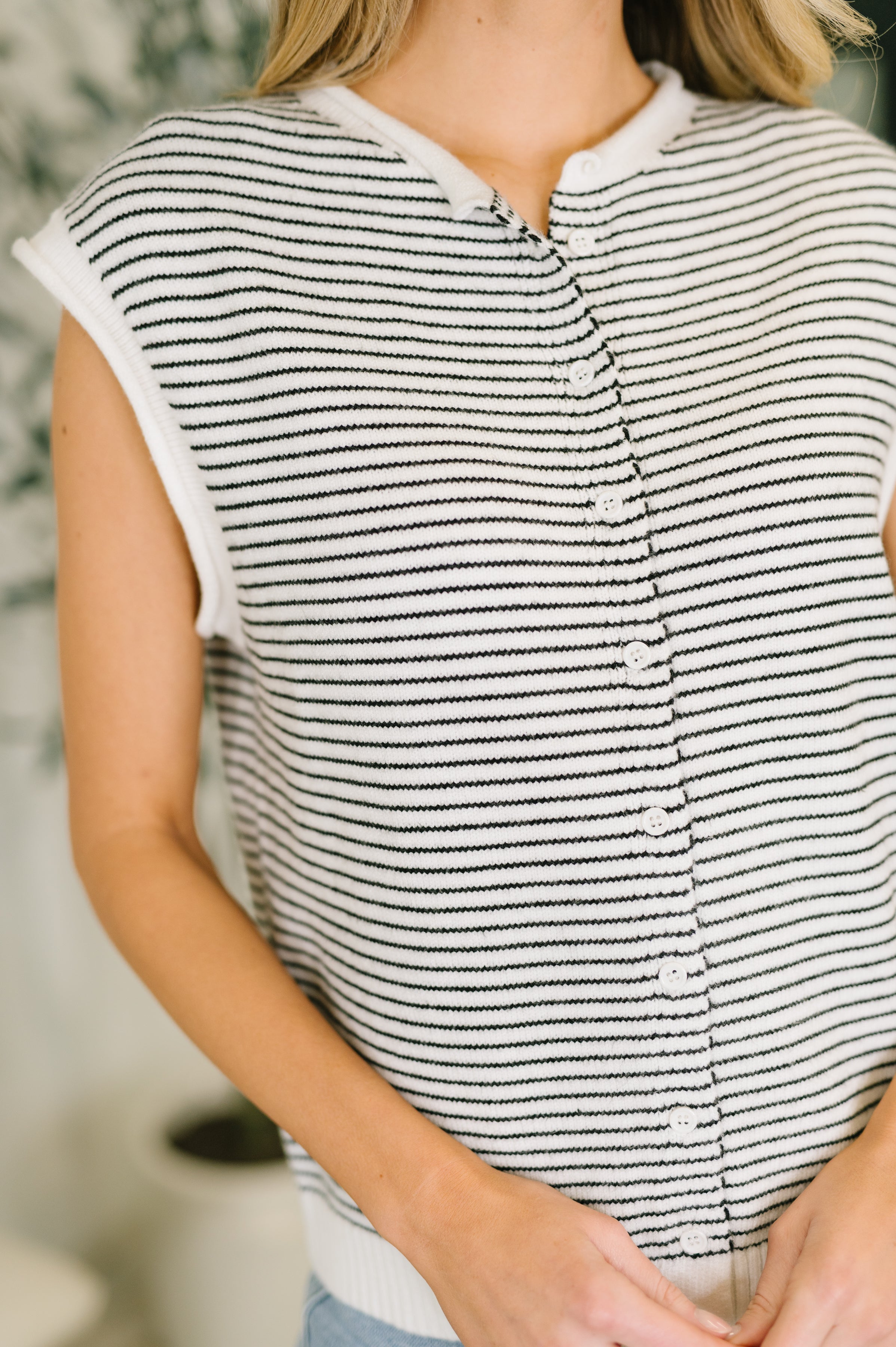 So Good It Hurts Cap Sleeve Button Down-Womens-Stay Foxy Boutique, Florissant, Missouri