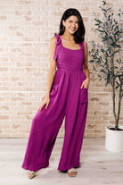 Social Graces Wide Leg Jumpsuit-Jumpsuits & Rompers-Stay Foxy Boutique, Florissant, Missouri
