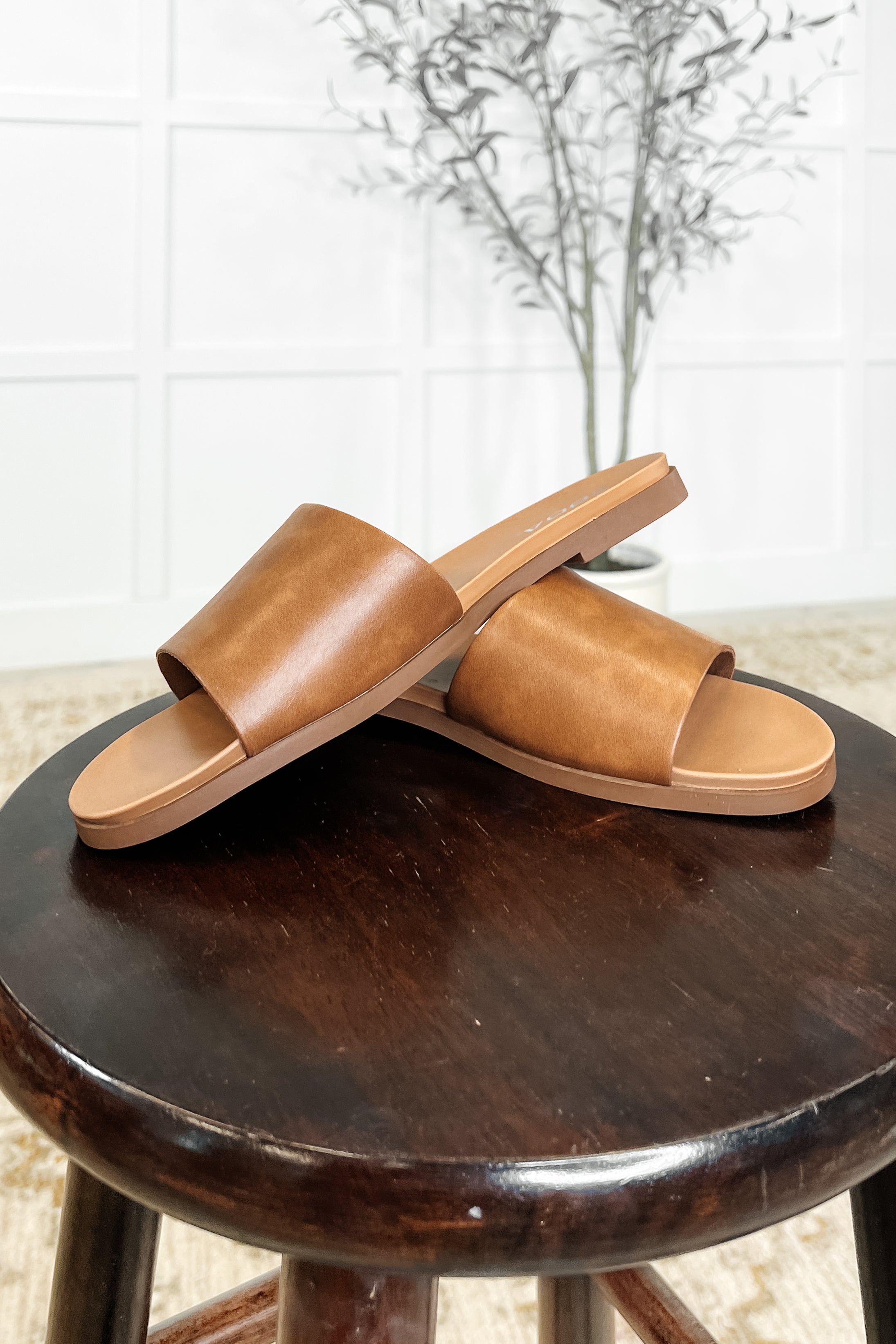 Sole Mate Slip on Sandals in Tan-Womens-Stay Foxy Boutique, Florissant, Missouri