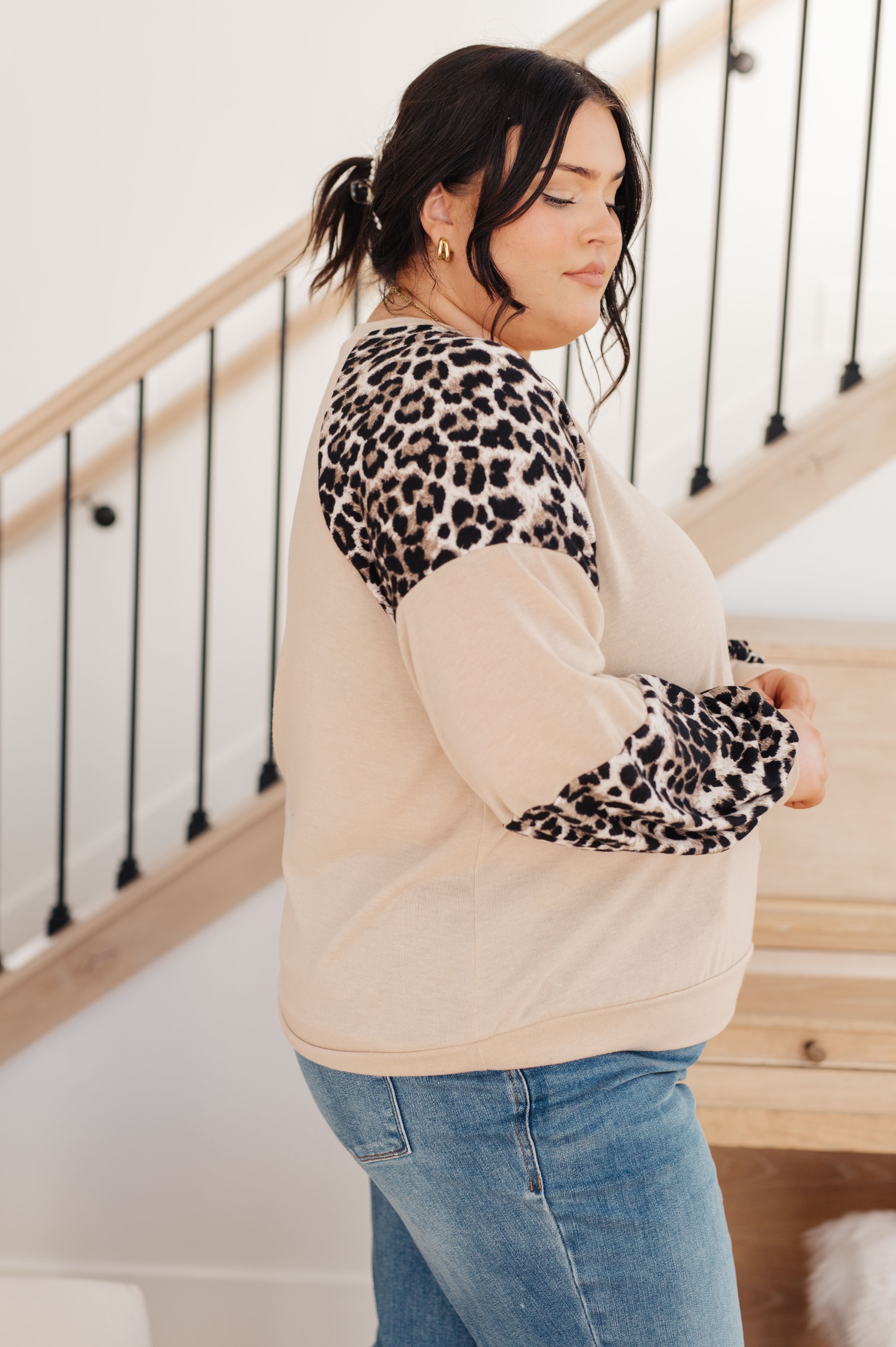 Sometime Safari Animal Print Top-Tops-Stay Foxy Boutique, Florissant, Missouri