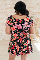 Southern Hospitality Floral Skort Dress-Dresses-Stay Foxy Boutique, Florissant, Missouri