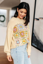 Square Dance Granny Square Sweater-Tops-Stay Foxy Boutique, Florissant, Missouri