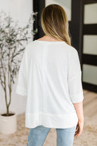 Stay On Top Relaxed Tee in Off White-Womens-Stay Foxy Boutique, Florissant, Missouri