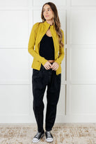 Staying Swift Activewear Jacket in Yellow Pear-Layers-Stay Foxy Boutique, Florissant, Missouri