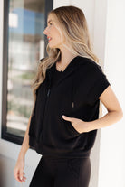 Still Moving Sleeveless Hoodie-Tops-Stay Foxy Boutique, Florissant, Missouri