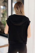 Still Moving Sleeveless Hoodie-Tops-Stay Foxy Boutique, Florissant, Missouri