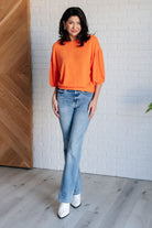 Subway Station Sweater in Orange-Tops-Stay Foxy Boutique, Florissant, Missouri