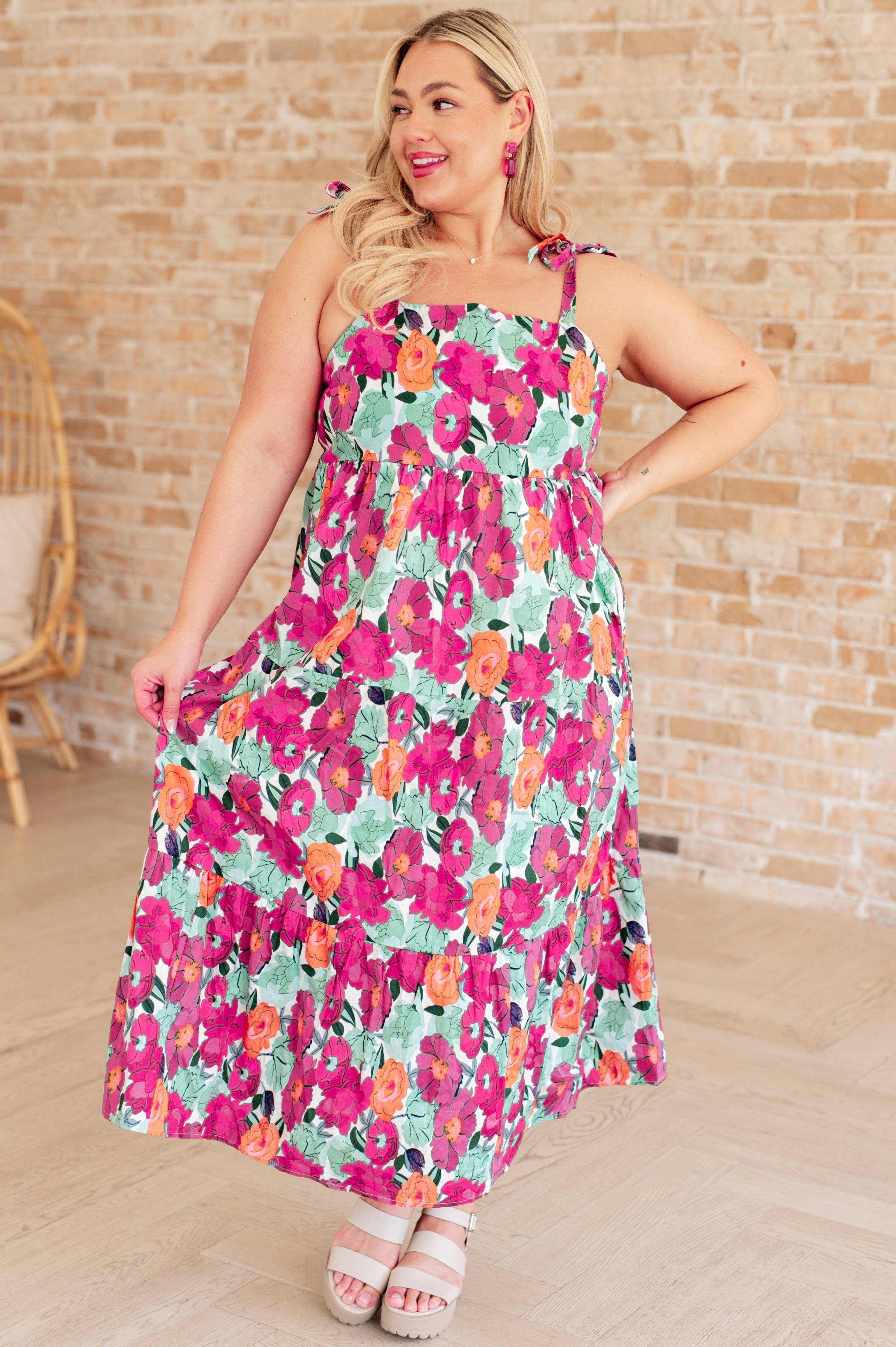 Such a Lover Girl Tiered Dress-Dresses-Stay Foxy Boutique, Florissant, Missouri