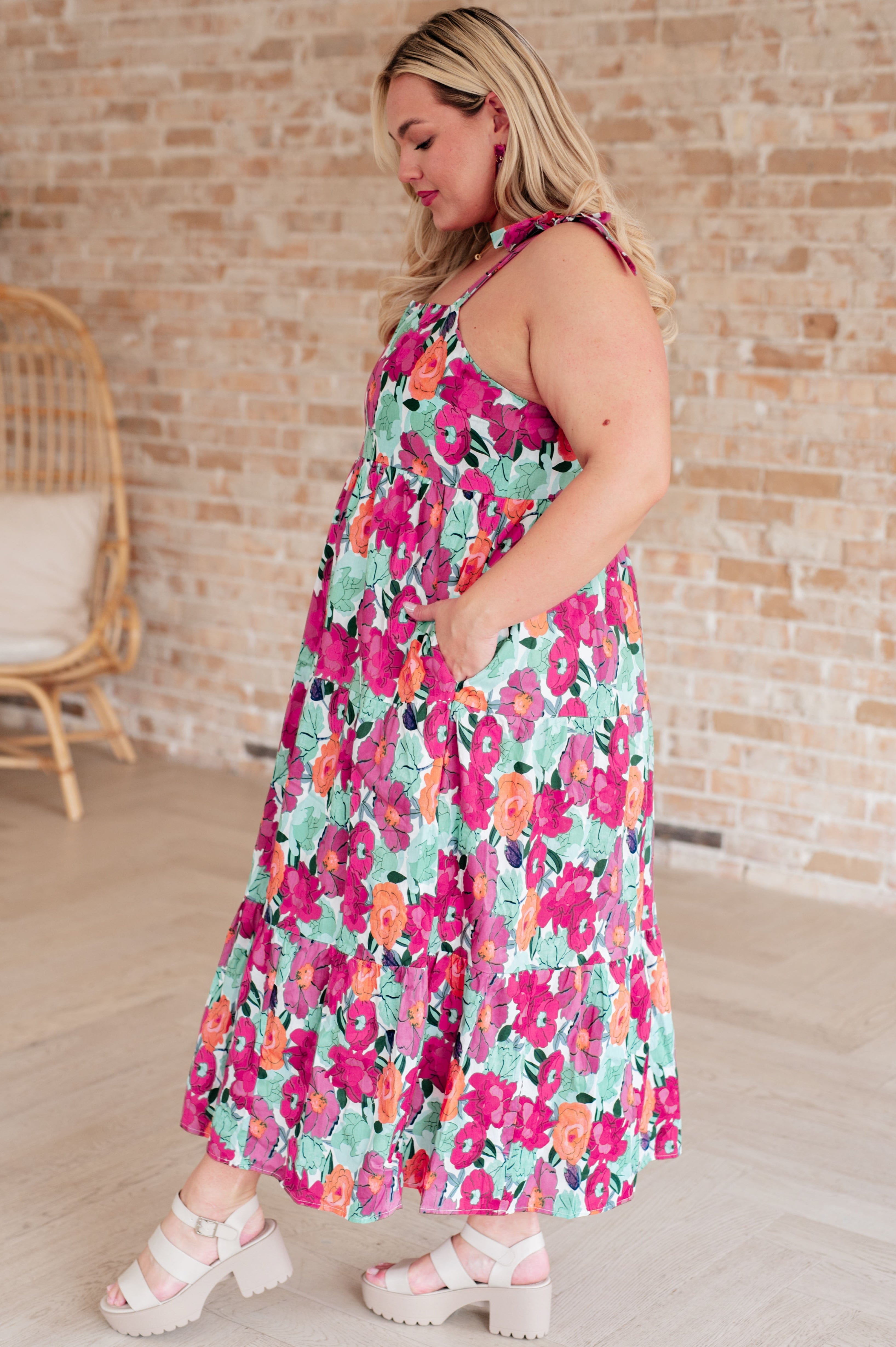 Such a Lover Girl Tiered Dress-Dresses-Stay Foxy Boutique, Florissant, Missouri