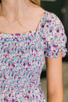 Sugar Talking Tiered Dress in Floral Print-Womens-Stay Foxy Boutique, Florissant, Missouri