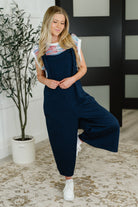 Suit Yourself Adjustable Strap Jumpsuit in Navy-Womens-Stay Foxy Boutique, Florissant, Missouri