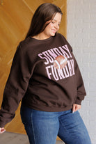 Sunday Funday Graphic Sweatshirt-Tops-Stay Foxy Boutique, Florissant, Missouri