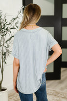 Sunday's Bestie Mineral Wash Top in Light Grey-Womens-Stay Foxy Boutique, Florissant, Missouri