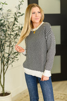 Super Secret Chevron Sweater-Womens-Stay Foxy Boutique, Florissant, Missouri