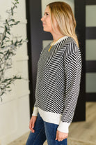 Super Secret Chevron Sweater-Womens-Stay Foxy Boutique, Florissant, Missouri