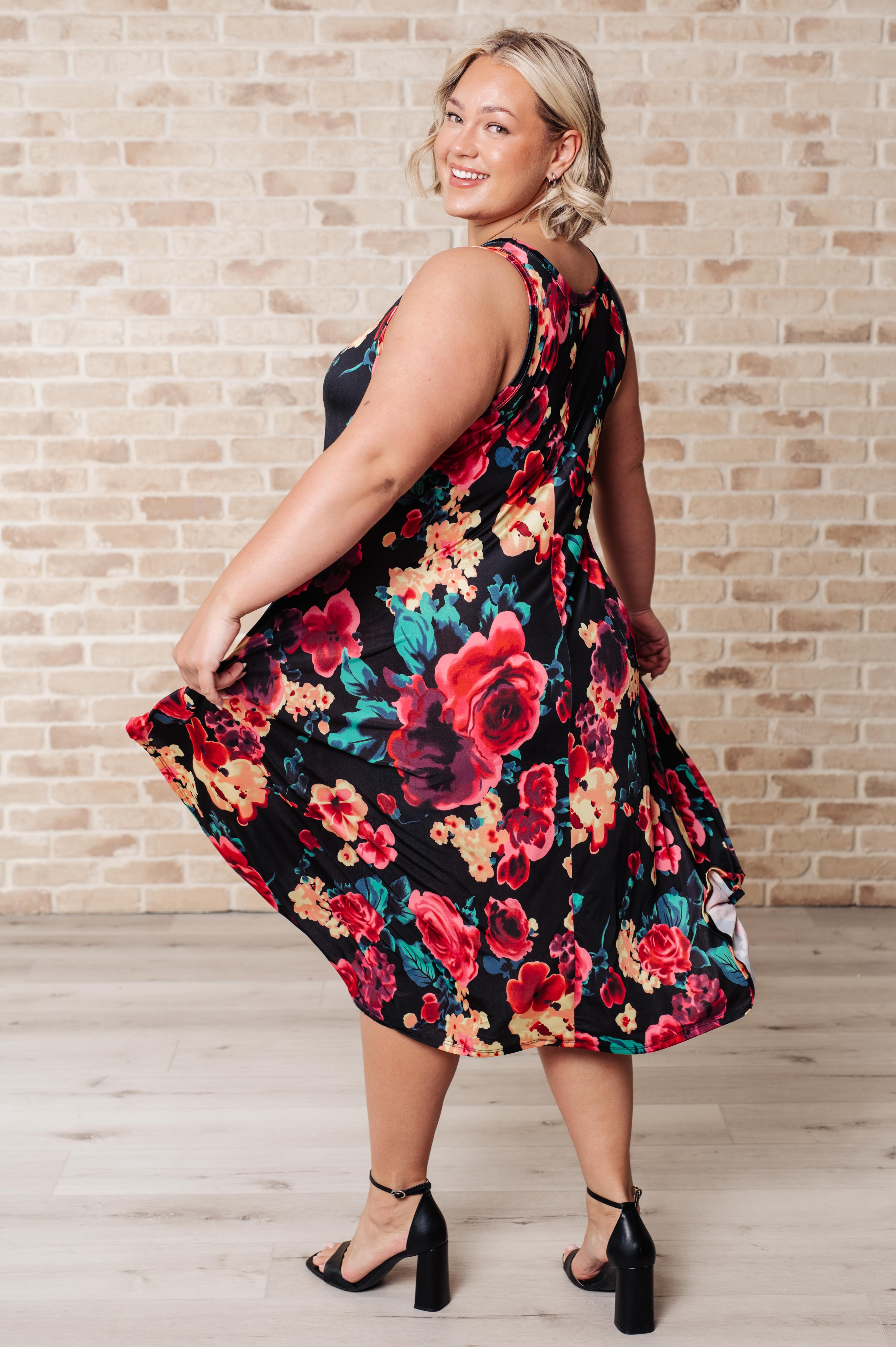 Sway My Way Floral Dress-Dresses-Stay Foxy Boutique, Florissant, Missouri