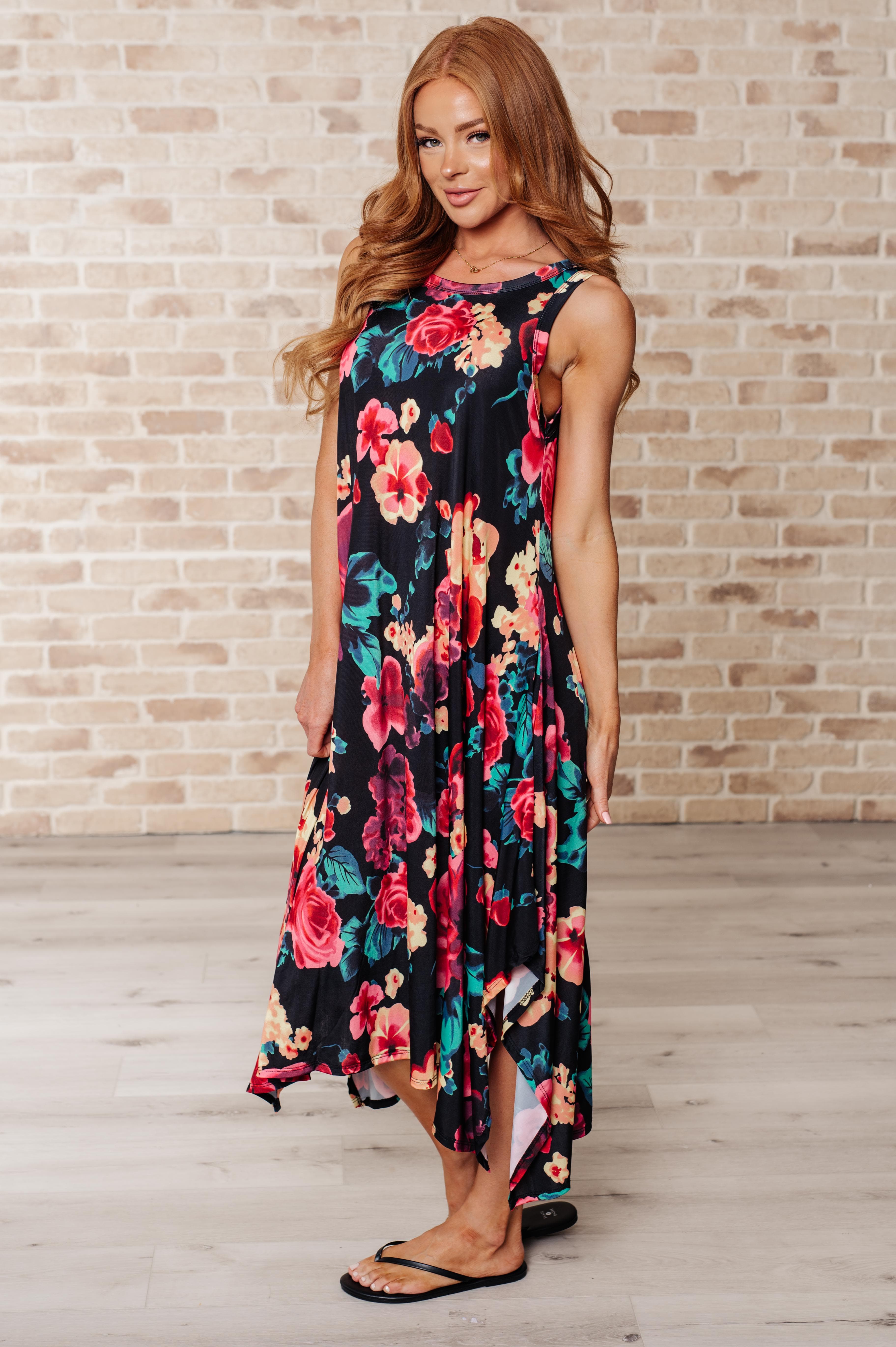 Sway My Way Floral Dress-Dresses-Stay Foxy Boutique, Florissant, Missouri