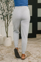 Sweat It High Waisted Joggers in Heather Grey-Womens-Stay Foxy Boutique, Florissant, Missouri