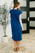 Sweet Like That Casual Dress in Light Navy-Womens-Stay Foxy Boutique, Florissant, Missouri
