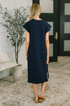 Sweet Like That Casual Dress in Navy-Womens-Stay Foxy Boutique, Florissant, Missouri