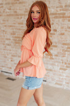 Sweet Sherbet Swiss Dot Top-Tops-Stay Foxy Boutique, Florissant, Missouri