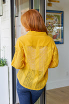 Sweeter Than Nectar Lace Button Down in Honey-Tops-Stay Foxy Boutique, Florissant, Missouri