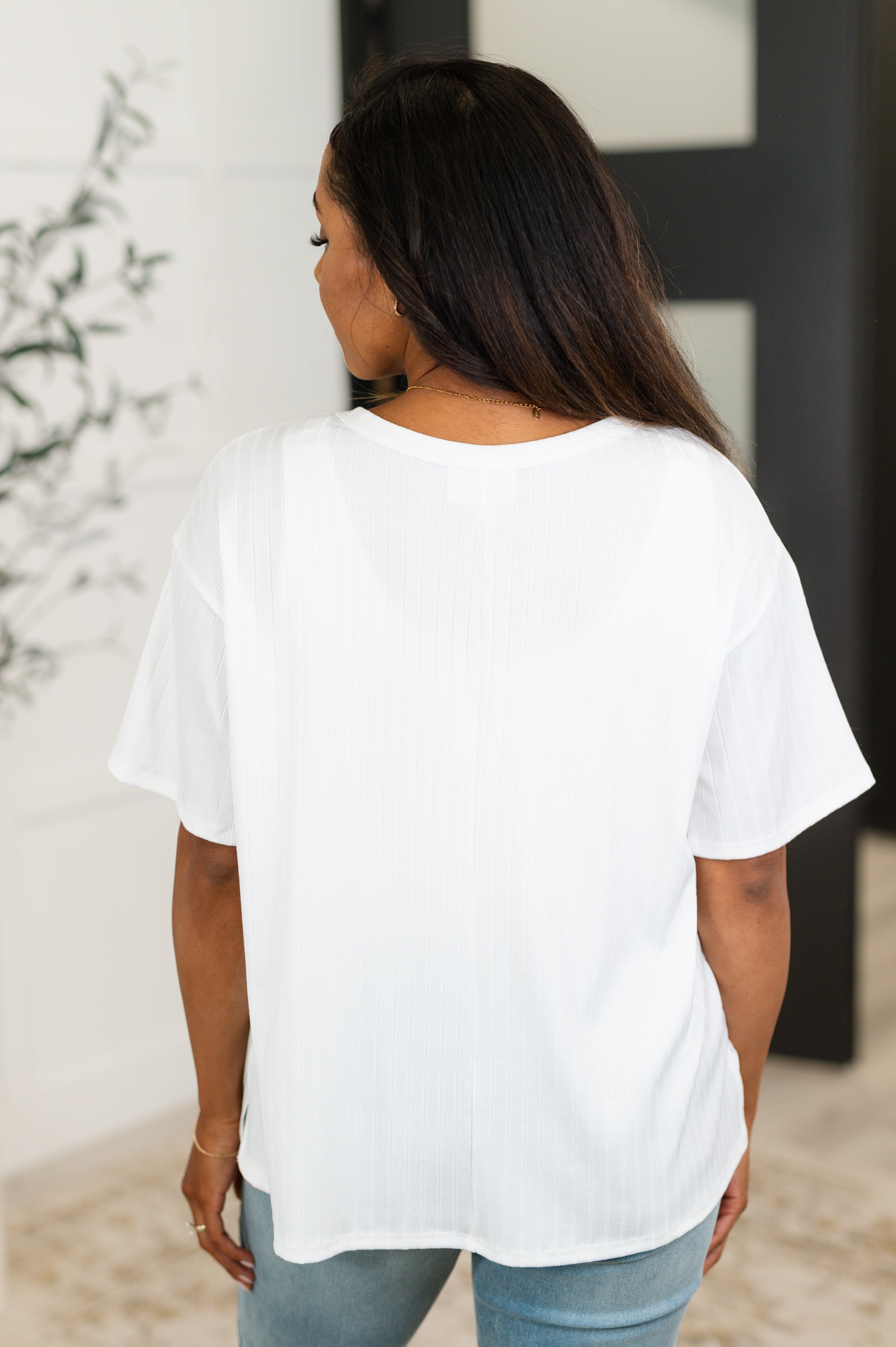 Take It Easy Slouchy Tee in Ivory-Womens-Stay Foxy Boutique, Florissant, Missouri