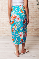 Take Me Outside Wrap Around Skirt in Blue-Skirts-Stay Foxy Boutique, Florissant, Missouri