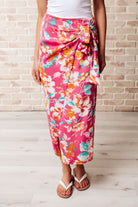 Take Me Outside Wrap Around Skirt in Magenta-Skirts-Stay Foxy Boutique, Florissant, Missouri