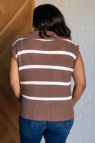 Tea Service 1/4 Zip Sleeveless Sweater-Tops-Stay Foxy Boutique, Florissant, Missouri