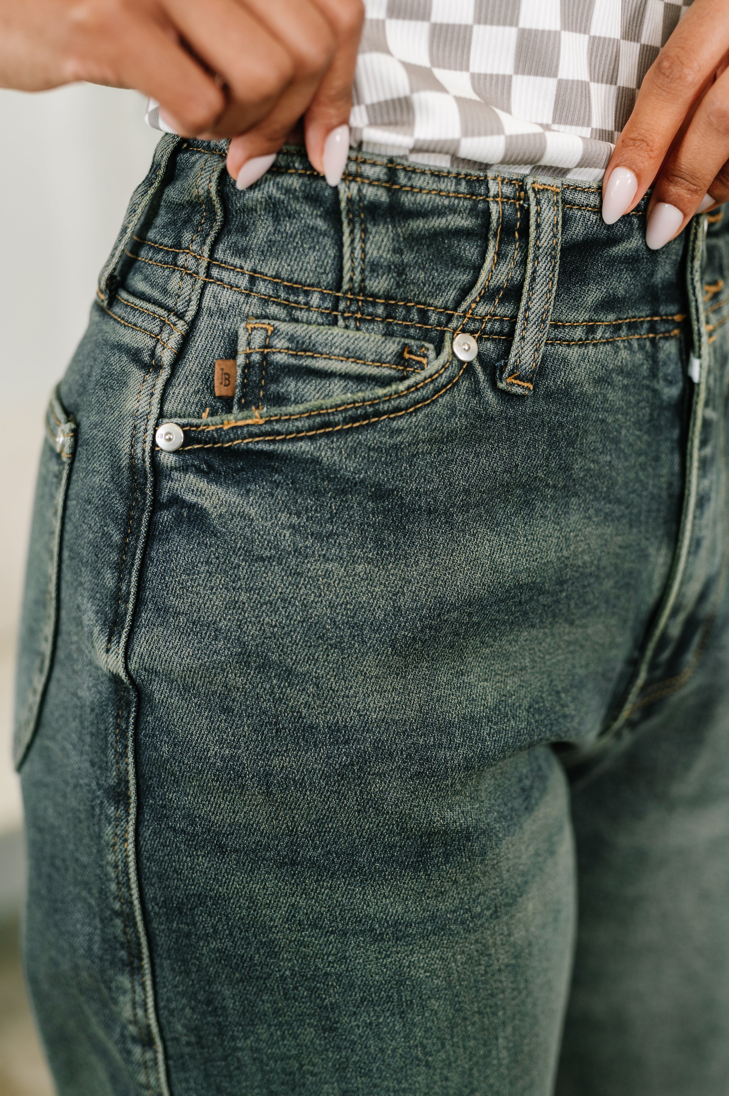 Teressa High Waist Marlow Jean with Hollywood Waist-Womens-Stay Foxy Boutique, Florissant, Missouri