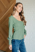 Terrific Texture Scoop Neck Top-Tops-Stay Foxy Boutique, Florissant, Missouri