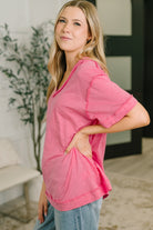 Thanks To You Relaxed Tee in Pink-Womens-Stay Foxy Boutique, Florissant, Missouri