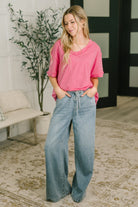 Thanks To You Relaxed Tee in Pink-Womens-Stay Foxy Boutique, Florissant, Missouri